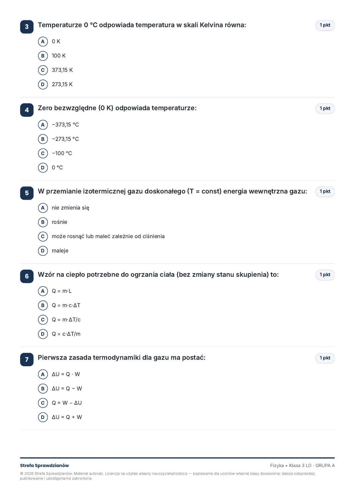 Przykładowy arkusz — strona 2