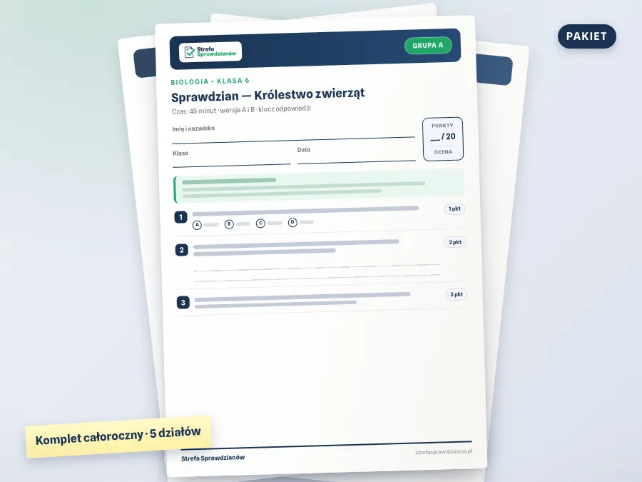 Okładka materiału: Biologia To Nasz Świat 6, Biologia · Klasa 6
