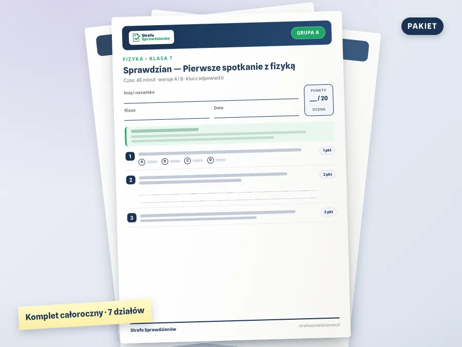 Okładka materiału: Spotkania z Fizyką 7, Fizyka · Klasa 7