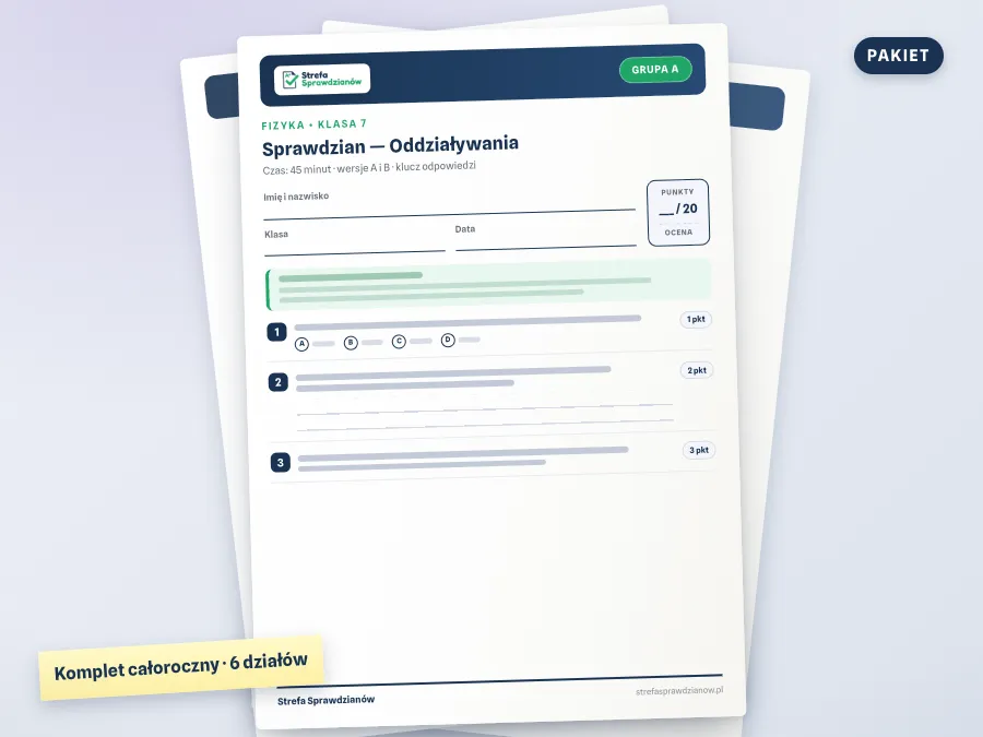 Okładka materiału: Fizyka 7 „sposób na Fizykę”, Fizyka · Klasa 7