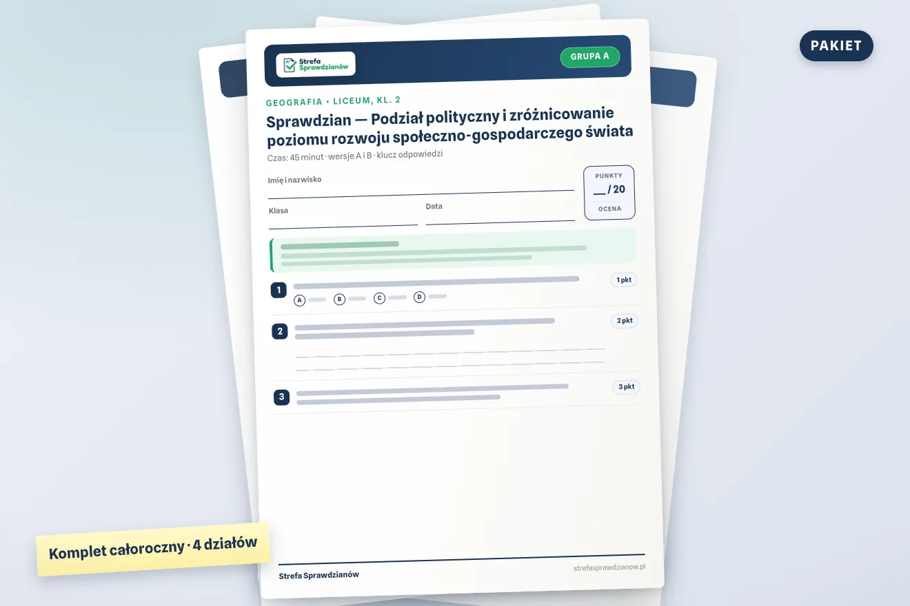 Okładka materiału: Geografia 2, Geografia · Liceum, kl. 2