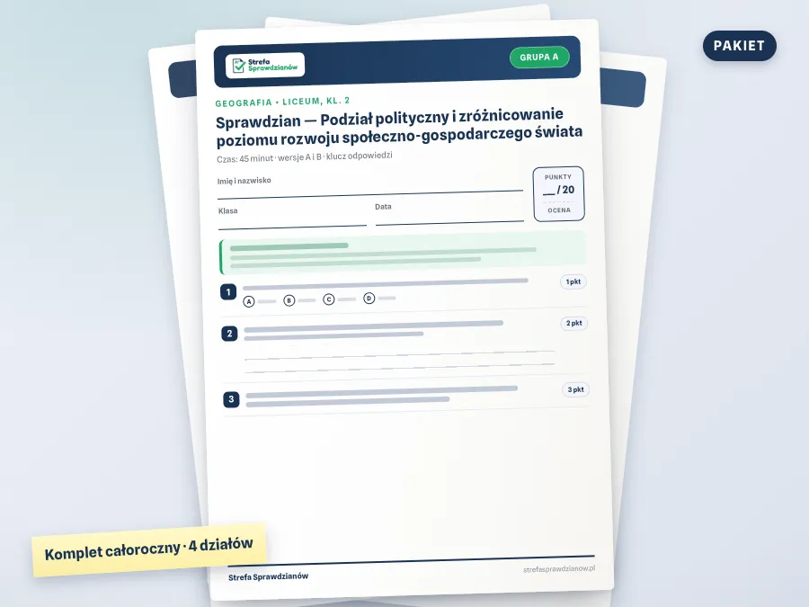 Okładka materiału: Geografia 2, Geografia · Liceum, kl. 2