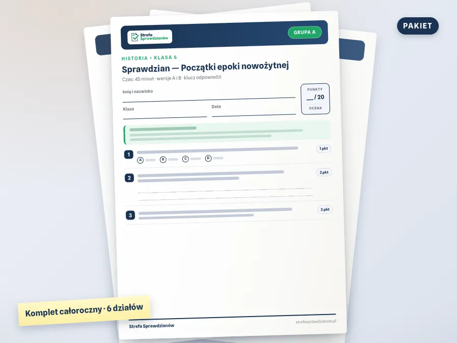 Okładka materiału: Podróże w Czasie 6, Historia · Klasa 6