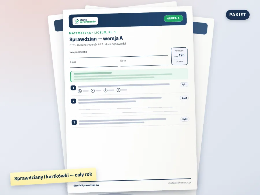 Okładka materiału: To się liczy 1, Matematyka · Liceum, kl. 1