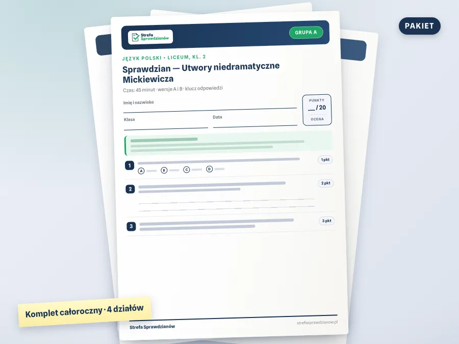 Okładka materiału: Oblicza epok 2, Język polski · Liceum, kl. 2