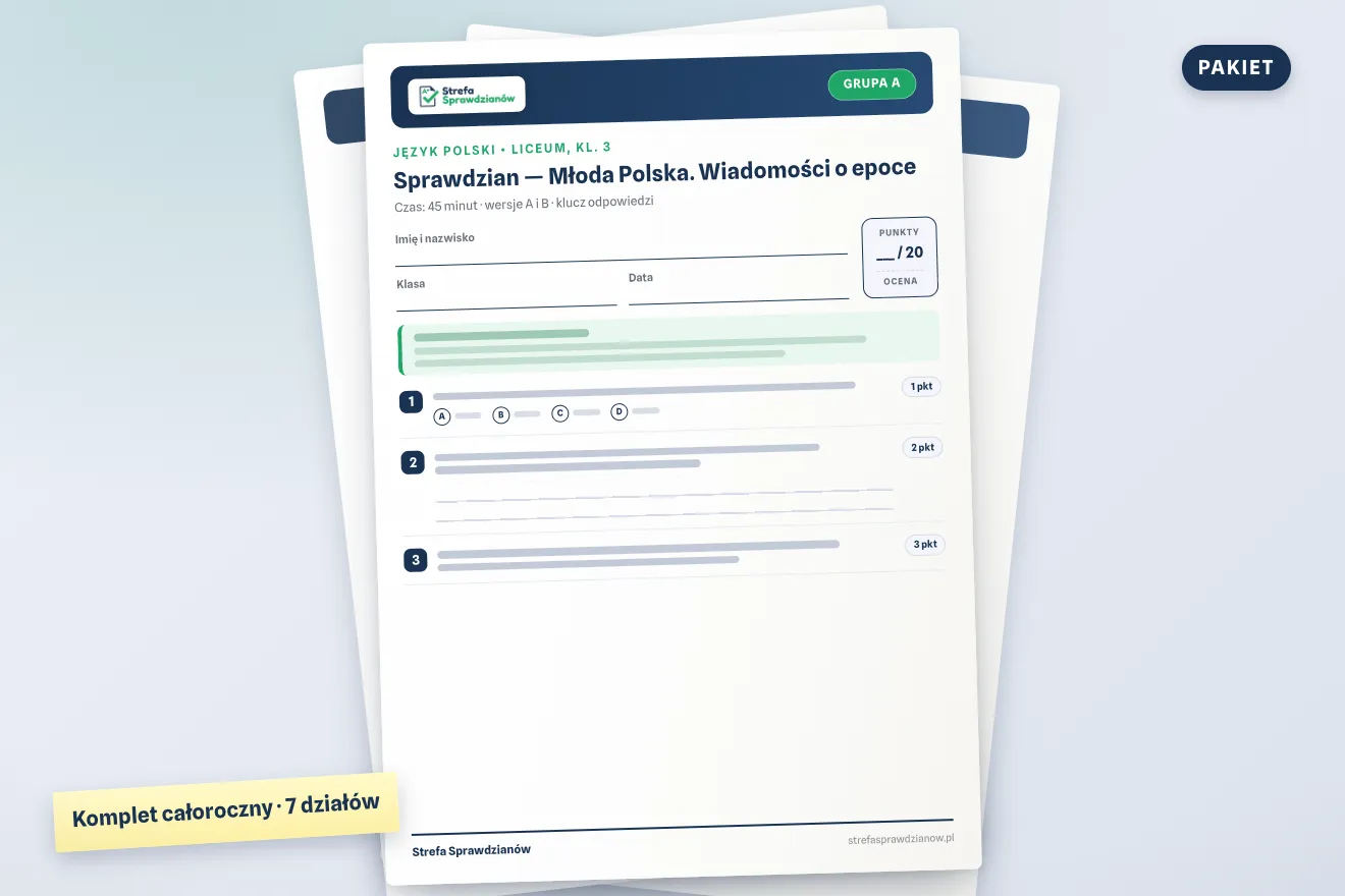 Okładka materiału: Oblicza epok 3, Język polski · Liceum, kl. 3