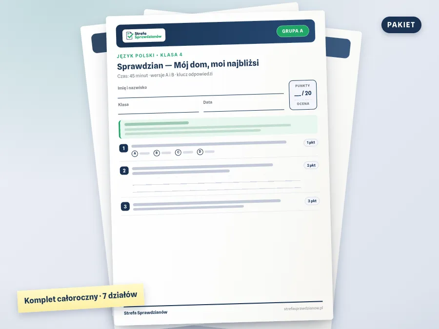 Okładka materiału: Nowe słowa na start 4, Język polski · Klasa 4