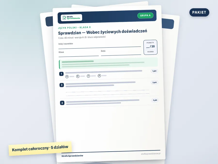 Okładka materiału: Nowe słowa na start 8, Język polski · Klasa 8