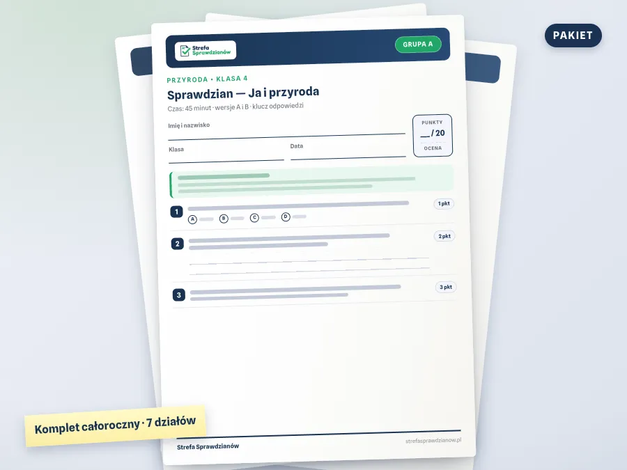Okładka materiału: Przyroda 4, Przyroda · Klasa 4